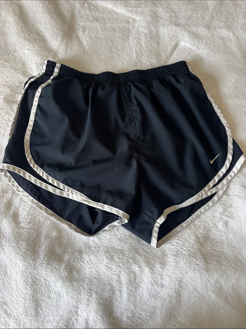 Nike Navy Athletic Shorts with White Trim